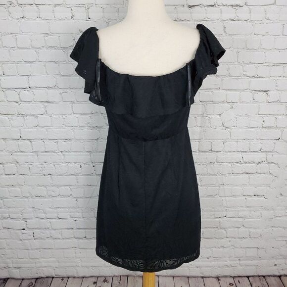 bcbgeneration new Black Sleeveless Floral Mini Dress M - Picture 5 of 7